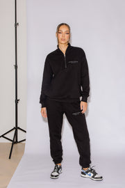 Half Zip Jumper Oversized | Black