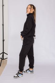 Half Zip Jumper Oversized | Black