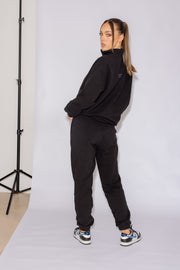 Half Zip Jumper Oversized | Black