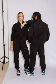 Half Zip Jumper Oversized | Black