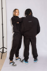 Half Zip Jumper Oversized | Black