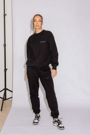 Essential Crew Jumper | Black