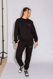 Essential Crew Jumper | Black