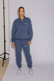 Half Zip Jumper Oversized | Moonlight Blue