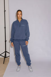 Half Zip Jumper Oversized | Moonlight Blue