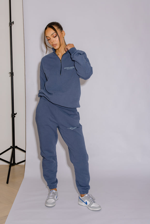 Half Zip Jumper Oversized | Moonlight Blue