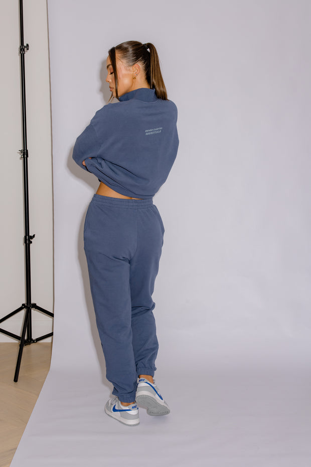 Half Zip Jumper Oversized | Moonlight Blue