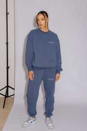 Essential Crew Jumper | Moonlight Blue