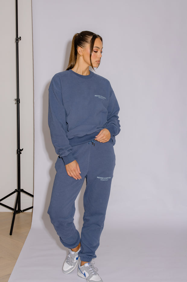 Essential Crew Jumper | Moonlight Blue