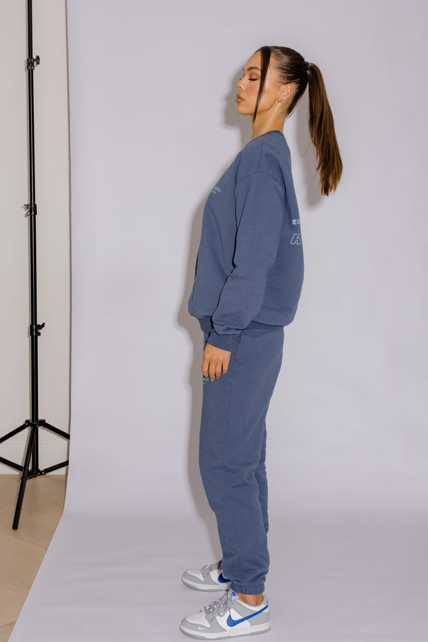 Essential Crew Jumper | Moonlight Blue