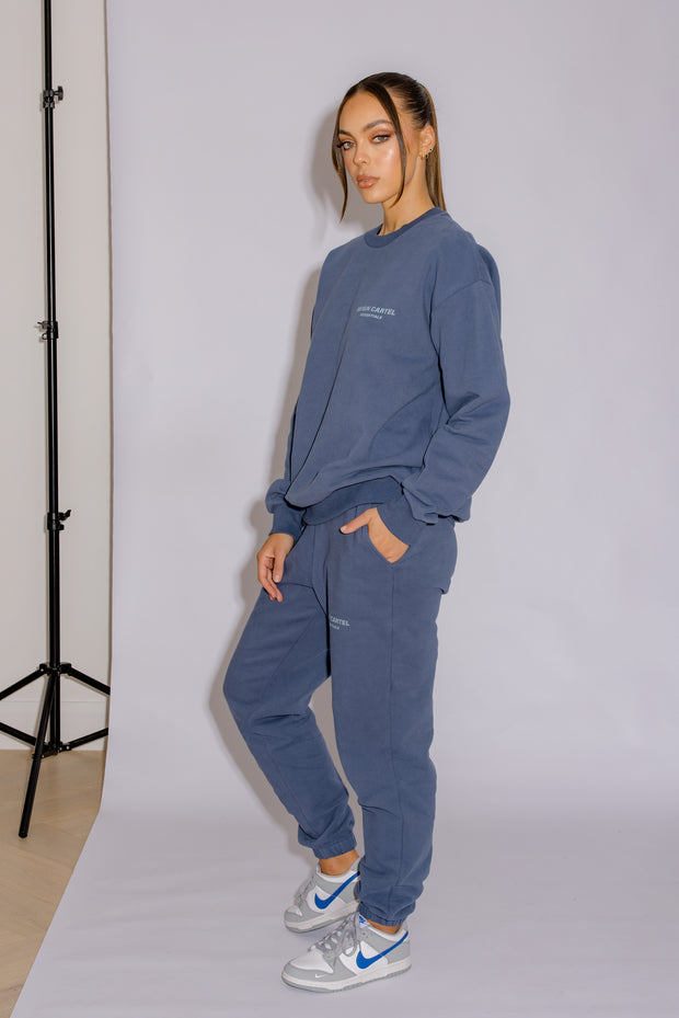 Essential Crew Jumper | Moonlight Blue