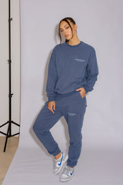 Essential Crew Jumper | Moonlight Blue