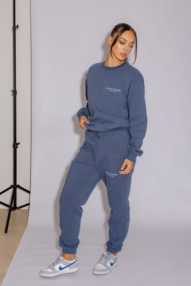 Essential Crew Jumper | Moonlight Blue