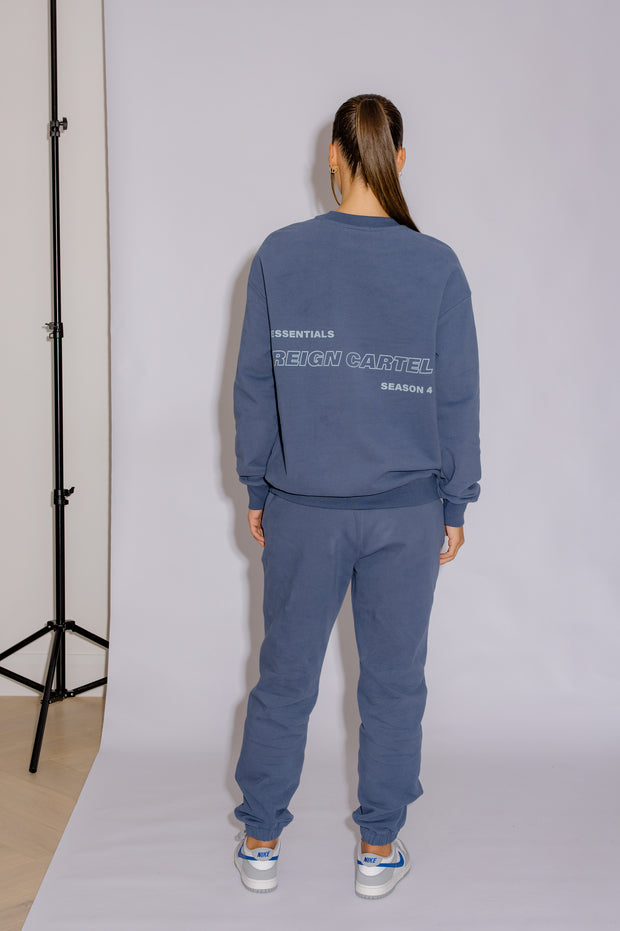 Essential Crew Jumper | Moonlight Blue