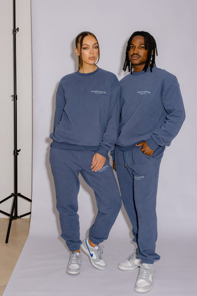 Essential Crew Jumper | Moonlight Blue