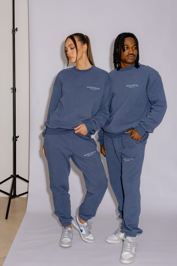 Essential Crew Jumper | Moonlight Blue