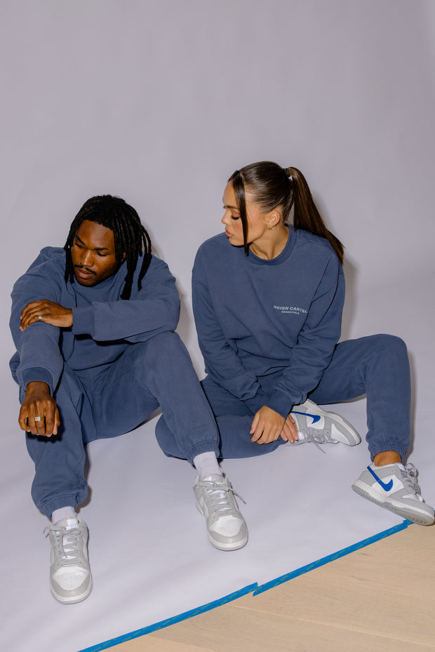 Essential Crew Jumper | Moonlight Blue