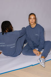 Essential Crew Jumper | Moonlight Blue