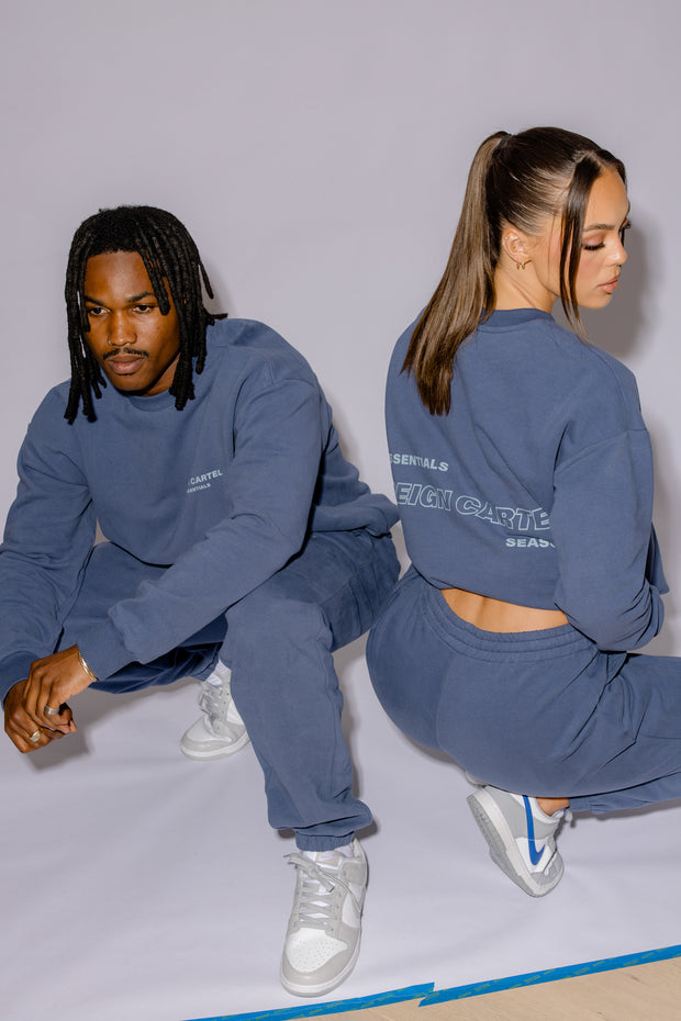 Essential Crew Jumper | Moonlight Blue