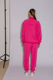 Half Zip Jumper Oversized | Hot Pink