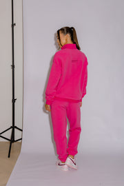 Half Zip Jumper Oversized | Hot Pink