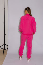 Half Zip Jumper Oversized | Hot Pink