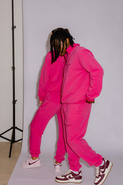 Half Zip Jumper Oversized | Hot Pink