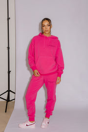 Essential Track Pant Relaxed Fit | Hot Pink