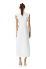 Valentina Lapel Coat Dress | Ivory