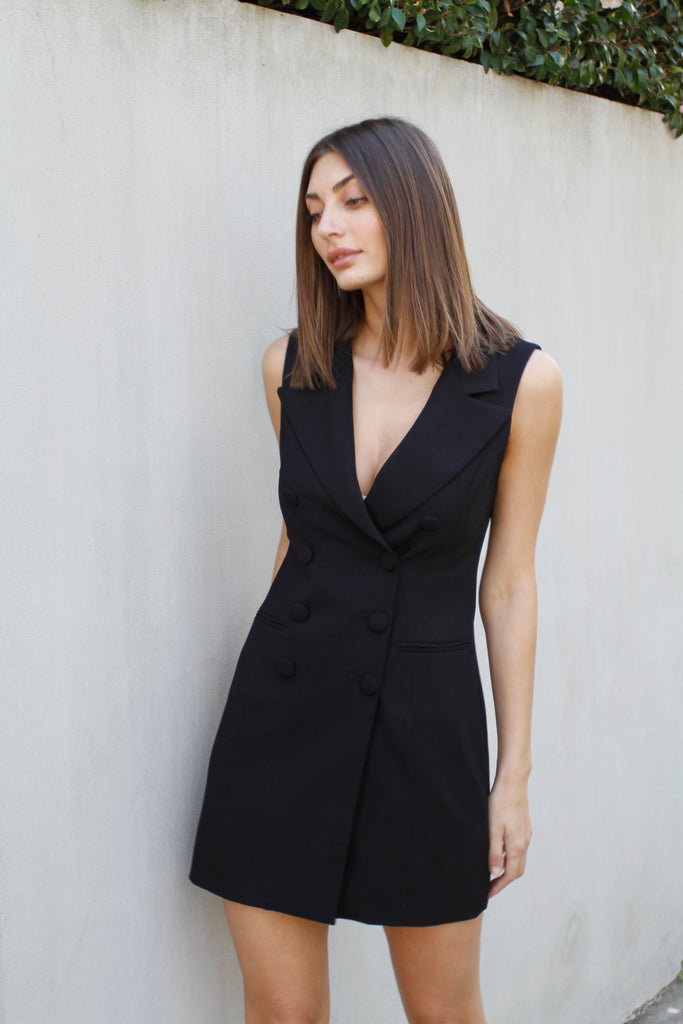Kourtney Sleeveless Blazer Dress