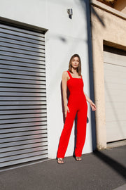 Jade Pantsuit | Red