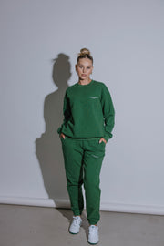 Essential Crew Jumper | Forest Green