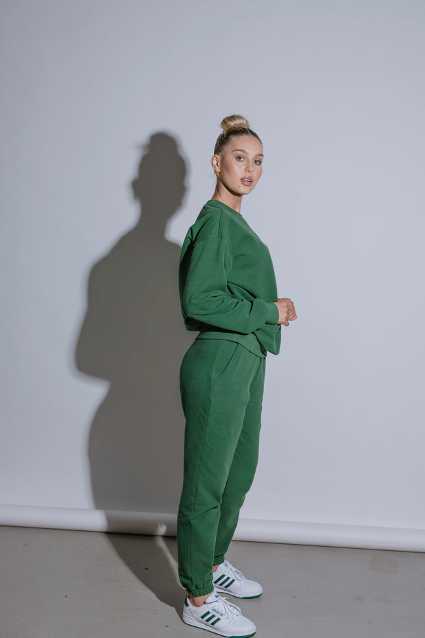 Essential Track Pant | Forest Green