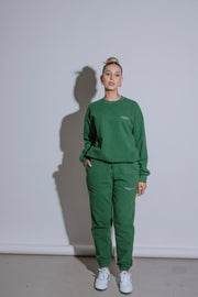 Essential Crew Jumper | Forest Green