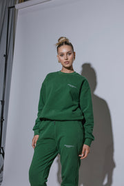 Essential Crew Jumper | Forest Green