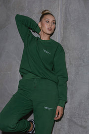 Essential Crew Jumper | Forest Green