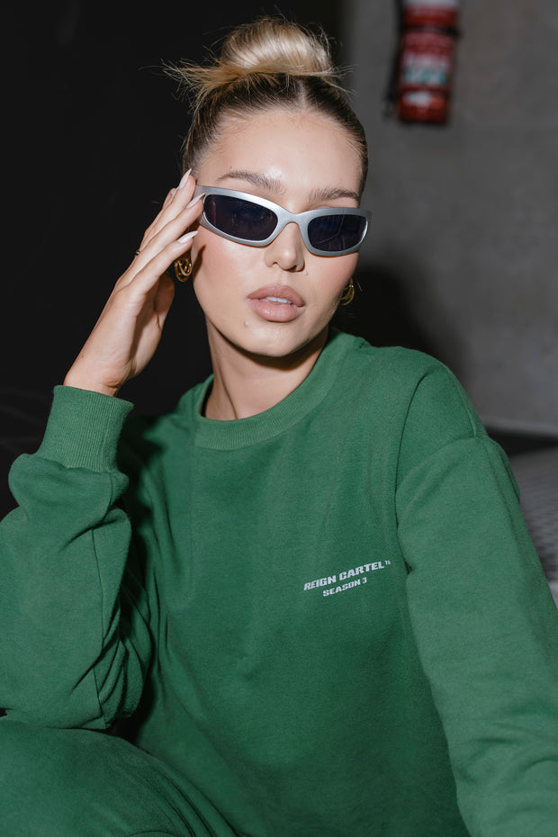 Essential Crew Jumper | Forest Green