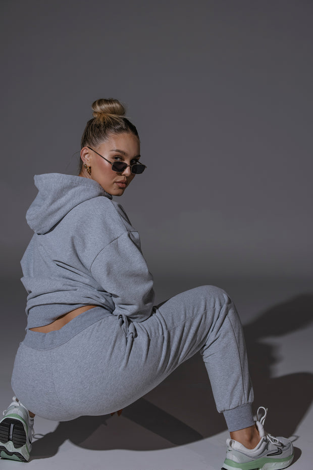 Essential Track Pant Relaxed Fit | Grey Marle