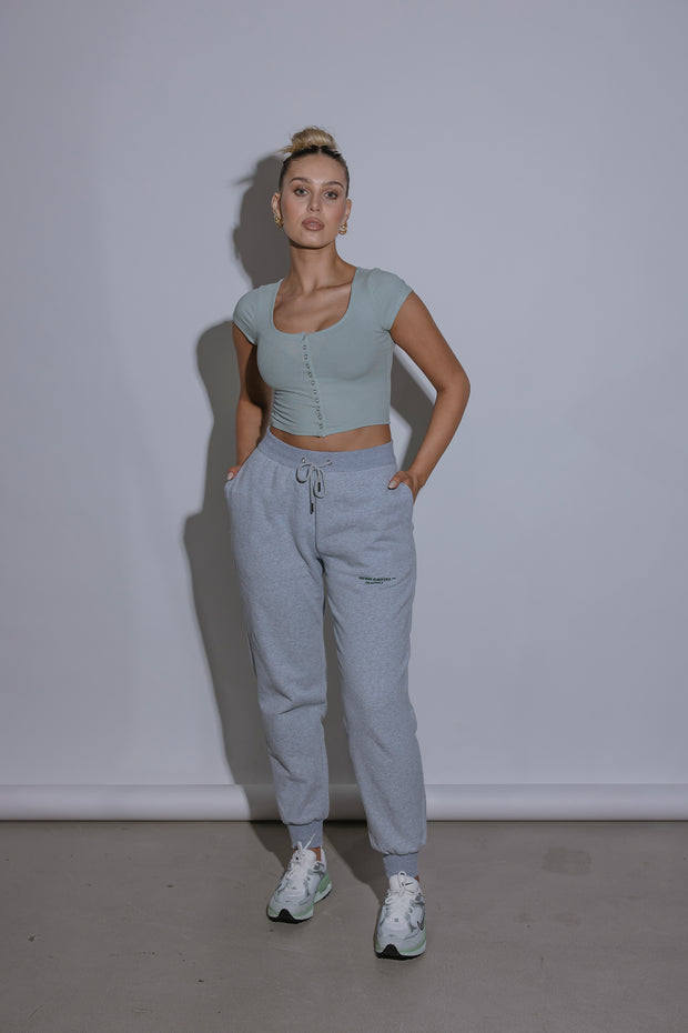 Essential Track Pant Relaxed Fit | Grey Marle