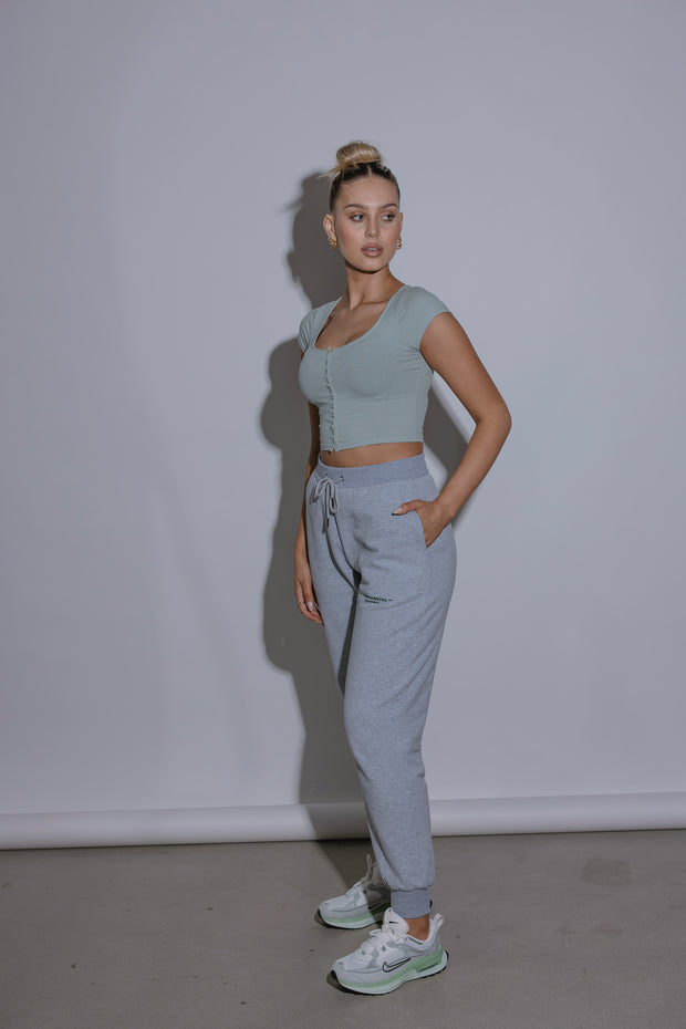 Essential Track Pant Relaxed Fit | Grey Marle