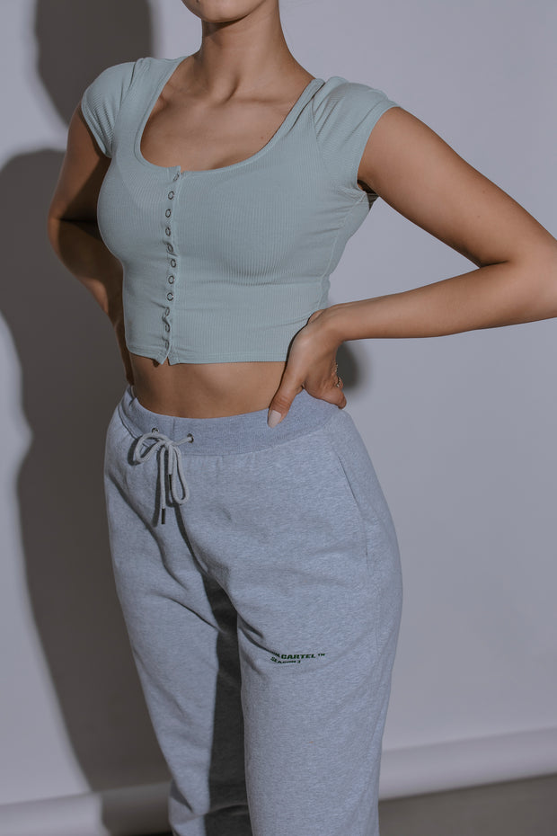 Essential Track Pant Relaxed Fit | Grey Marle