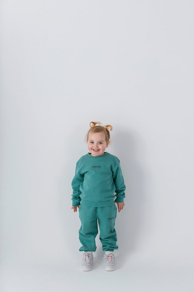 Lara Crew Jumper | Dusty Turquoise