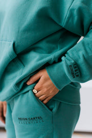 Tess Track Pants | Dusty Turquoise