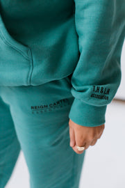 Tess Track Pants | Dusty Turquoise