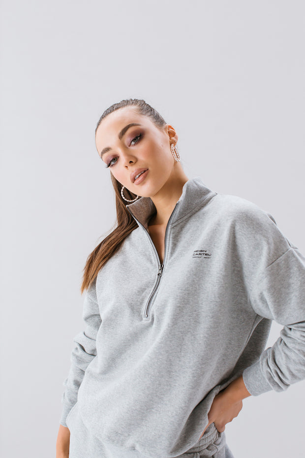 Half Zip Jumper | Grey