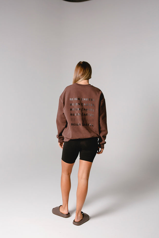 Essential Crew Jumper | Brown