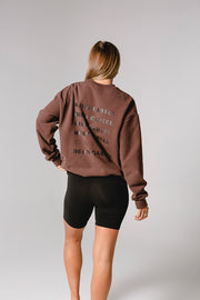 Essential Crew Jumper | Brown