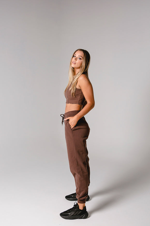 Essential Track Pant Relaxed Fit | Brown