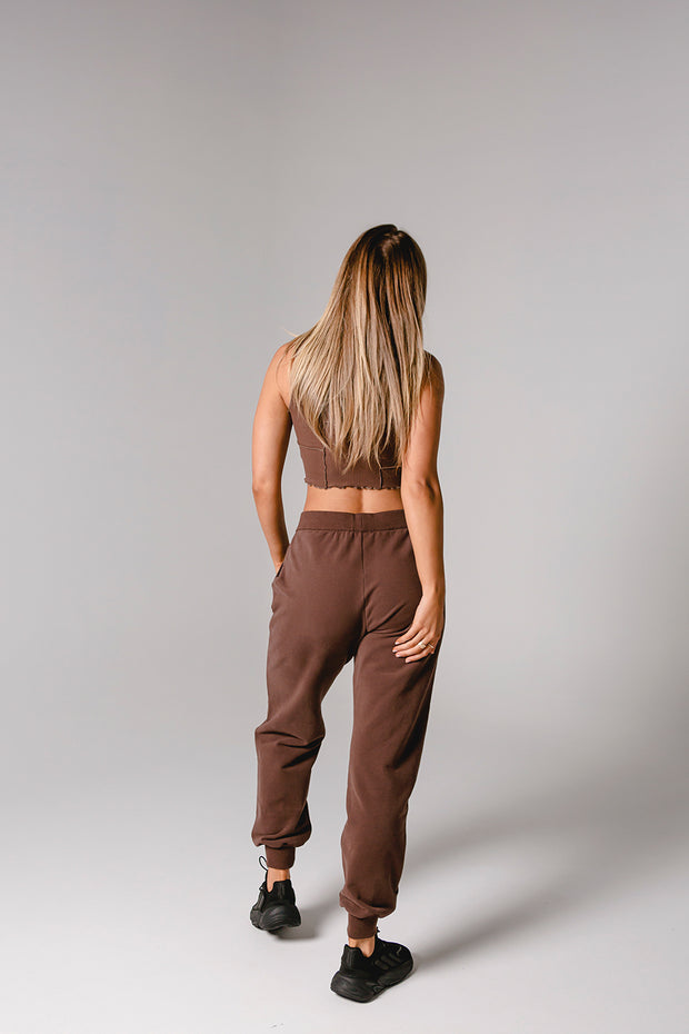 Essential Track Pant Relaxed Fit | Brown