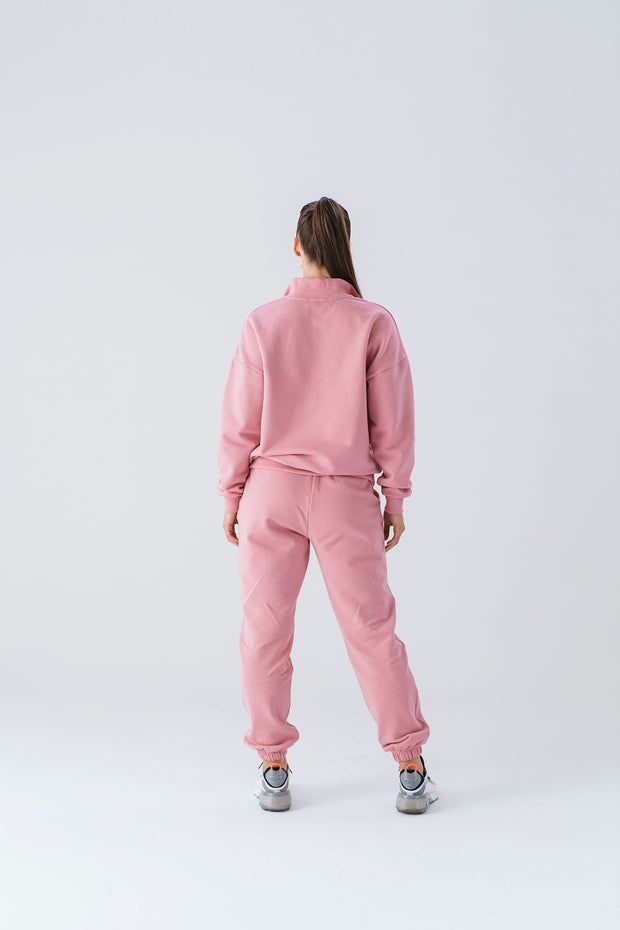 Half Zip Jumper | Dusty Coral